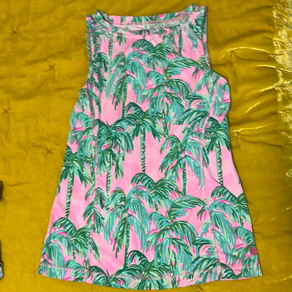 Lilly Pulitzer Pink Blossom Suite View Luxletic Shirt XXS